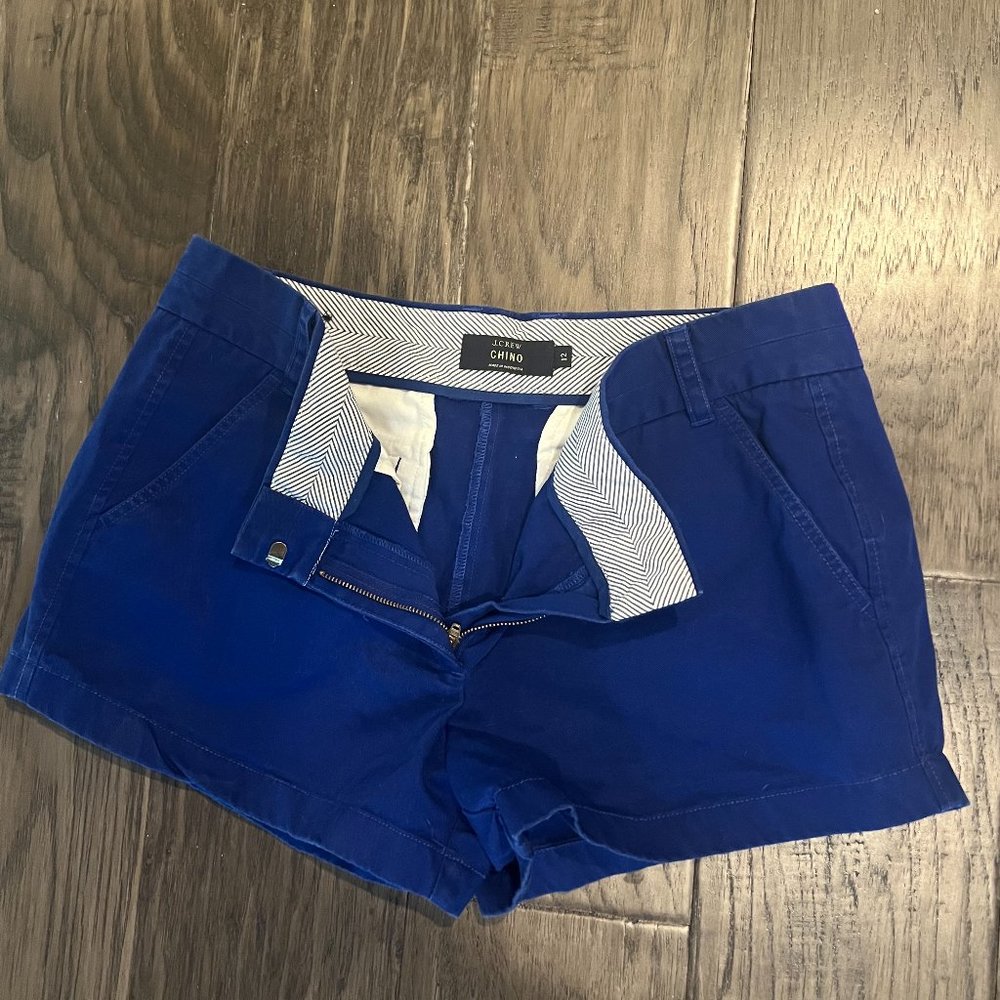 J. Crew Blue Chino Shorts